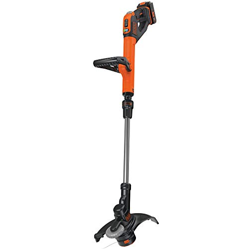 BLACK+DECKER STC1850EPC, Rasentrimmer, 18 V, 5 Ah, Schnittbreite 30 cm, mit Akku und Ladegerät von Black+Decker