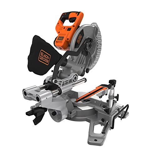 BLACK+DECKER Leistungsstarke Gehrungssäge, 1500 W, zum Schneiden und Gehrungssägen, Elektrowerkzeug, ideal für schnelle und präzise Schnitte bis 220 mm, BES701-QS BLACK+DECKER Leistungsstarke Gehrungssäge, 1500 W, zum Schneiden und Gehrungssägen, Elektrowerkzeug, ideal für schnelle und präzise Schnitte bis 220 mm, BES701-QS von BLACK+DECKER