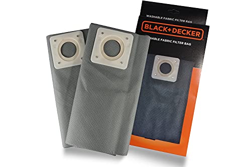 Black+Decker, Waschbare Stofffilterbeutel, Fabric, Grau von Black+Decker