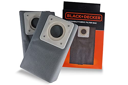 Black+Decker, Waschbare Stofffilterbeutel, Fabric, Grau von Black+Decker