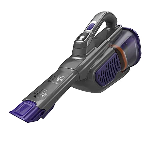 Black+Decker 36W/18V Akku-Handstaubsauger Dustbuster mit SmartTech BHHV520BFP (mit Cyclonic Action, integrierte ausziehbare Fugendüse, inkl. Tierhaarbürste, Ladestation mit Wandhalterung) von Black+Decker