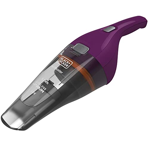 Black+Decker Akku-Handstaubsauger Dustbuster (3.6V Lithium, Handsauger beutellos + kabellos, breite Saugöffnung, Abnehmbarer Staubfangbehälter, inkl. Ladestation mit Wandhalterung) NVC115W von Black+Decker