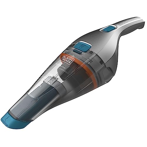 Black+Decker Handstaubsauger Akku Dustbuster (beutellos - 7,2V Kabelloser + beutelloser Staubsauger mit Fugendüse, Polsterbürste und Ladestation mit Wandhalterung NVC215WA, Kobaldblau, 385 ml von BLACK+DECKER