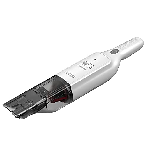 Black+Decker Akku-Handstaubsauger Dustbuster Slim HLVC315B11 (12V, 1.5Ah, beutellos & kabellos, mit integrierter XXL-Saugdüse, inkl. Ladestation, Fugendüse und Polsterbürste) von Black+Decker