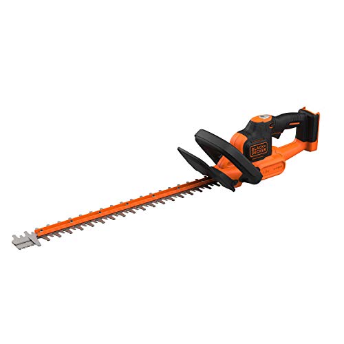 Black+Decker BCHTS36B-XJ Heckenschere (36V, 55 cm Messerlänge, mit Antiblockierfunktion, 22 mm Schnittstärke, ideal für größere Hecken, Lieferung ohne Akku und Ladegerät), Orange/Schwarz von Black+Decker