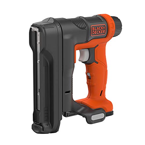 Black+Decker BDCT12S1-QW Akku-Nagler – 12 V – 1,5 Ah – Ladegerät mit 80 Klammern – 1840 Heftklammern in 1 Akku – 1 Akku – 100 Heftklammern 14 mm von Black+Decker