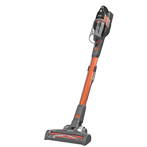 Black+Decker 4in1 Akku-Stielsauger (18V, 2.0Ah, beutelloser Boden- & Handstaubsauger mit Elektrobürste, kabellos, inkl. Fugendüste, Akku, Ladegerät & Wandhalterung) BHFEV182C von Black+Decker