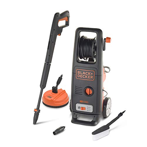 BLACK+DECKER Hochdruckreiniger BXPW1800XE mit Patio Cleaner und Feste Bürste (1800 W, 135 bar, 440 l/h) von Black+Decker