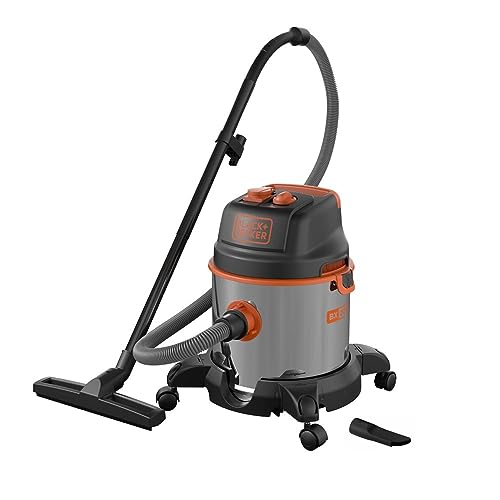 Black+Decker Nass und Trockensauger BXVC20XTE mit Integrierte Steckdose für Elektrowerkzeug (1400 W, 20 Liter) von Black+Decker