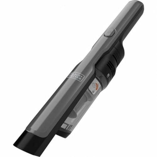 Black+Decker Dustbuster Slim DVC320B21 (12V Akku Handstaubsauger im Super Slim Design, kabellos, moderner Digitalmotor, 2 Saugstufen, inkl. Ladestation, Fugendüse & Polsterbürste) Titanium/Schwarz von Black+Decker