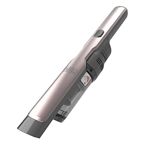 Black+Decker Dustbuster Slim DVC320BRG (12V Akku Handstaubsauger im Super Slim Design, kabellos, moderner Digitalmotor, 2 Saugstufen, inkl. Ladestation, Fugendüse & Polsterbürste), Roségold von Black+Decker