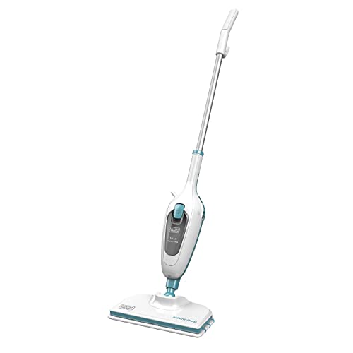 Black+Decker FSMH13E10-QS 10-in-1 Dampfbesen Steam Mop Deluxe (1300W, Dampfreiniger Für Hygienische Sauberkeit, GroÃŸes Zubehörset + Herausnehmbares Handdampfgerät, Einfache Bedienbarkeit) von Black+Decker