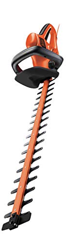 Black+Decker GT6030 650 W Elektro-Heckenschere 60 cm Schwertlänge, 30 mm Schnittstärke, asymmetrische Messer, Bügelgriff, Zweihandschaltung von Black+Decker