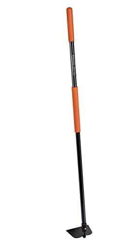 Black+Decker Gartenhacke mit Stiel - 146 x 16 x 14.5 cm - 990 Gramm - Hacke - Unkrautjäten und Bodenbearbeitung - Schwarz/Orange von Black+Decker