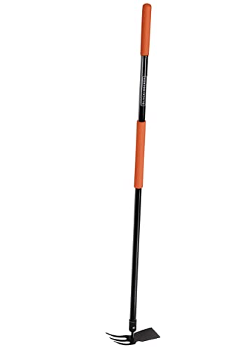 Black+Decker Grubber mit Hacke BXGTTO7009 - Kombi-Werkzeug - Griff 148CM - Lange Zähne und Scharfe Hacke - Schwarz/Orange von Black+Decker