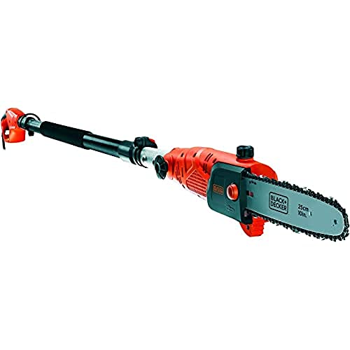 Black+Decker Hochentaster PS7525 (800W, 25 cm Schwertlänge, 2,7 m Länge, 11 m/s Kettengeschwindigkeit, schwenkbarer Kopf) von Black+Decker