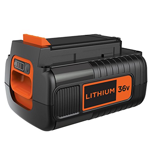 BLACK+DECKER Akku 36V 2.0 Ah Li-Ion Ersatzakku kompatibel mit allen Black+Decker 36V-Geräten mit Ladezustandsanzeige - BL20362 von BLACK+DECKER