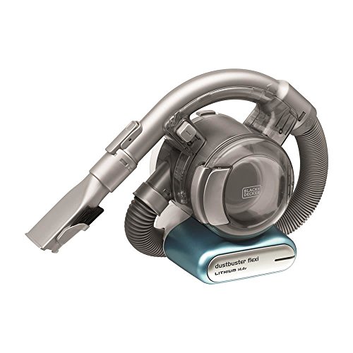 Black+Decker Lithium Dustbuster Flexi PD1420LP – 14,4V Akku Handstaubsauger mit flexiblem Saugschlauch – Beutel- und kabellos – 1 x Staubsauger inkl. Ladestation, Flusen- und Haaraufsatz von Black+Decker