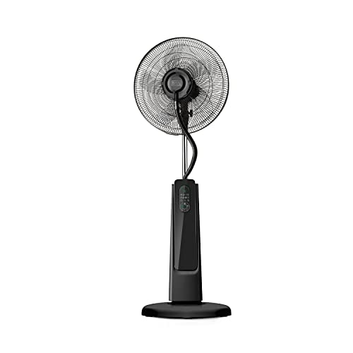 BLACK+DECKER Ventilator mit Wasserkühlung, 75 W, 3 Geschwindigkeiten, Digitalanzeige, Fernbedienung, Sprühnebel von Black+Decker