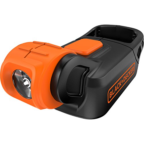 Black+Decker kompakte Lampe, drehbarer Lampenkopf ohne Akku und Ladegerät, 18 V, 90 Lumen, 7-stufig, BDCCF18N von Black+Decker