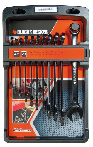 Black + Decker BDHT0-71618 Maulringschlüsselsatz, 11-teiliges Set von Black+Decker