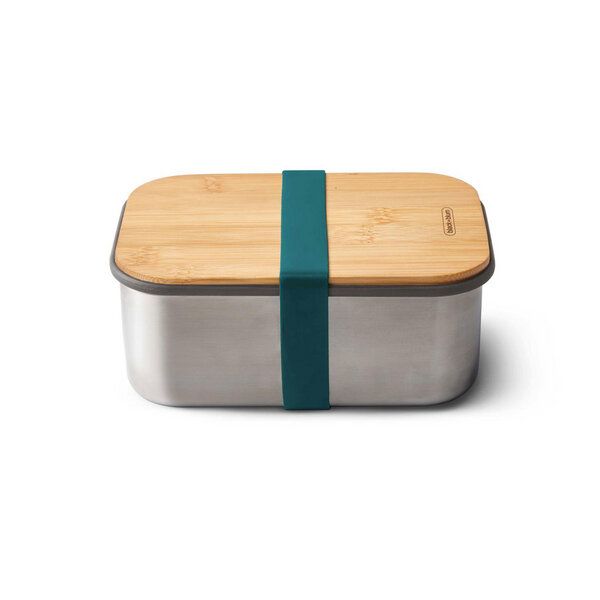Black + Blum Lunchbox "Sandwich Box Large" 1.250ml aus Edelstahl mit Bambusdeckel Black + Blum Lunchbox "Sandwich Box Large" 1.250ml aus Edelstahl mit Bambusdeckel von Black + Blum