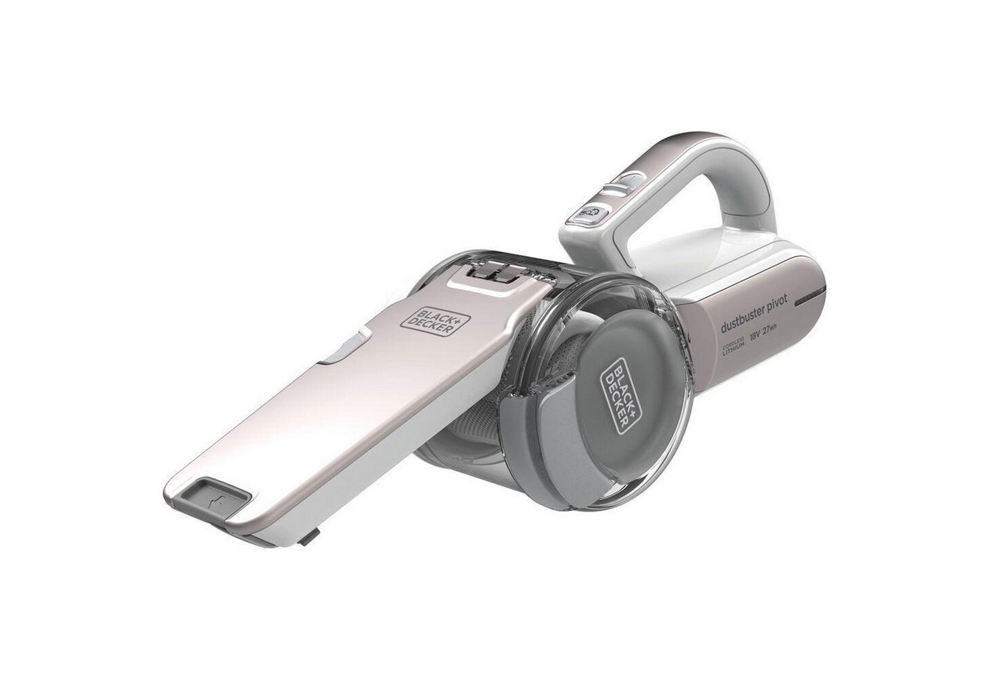 Black + Decker Akku-Hand-und Stielstaubsauger Black + Decker Pivot 18V Handstaubsauger, Kabelloser Handstaubsauger mit 18V Akku Black + Decker Akku-Hand-und Stielstaubsauger Black + Decker Pivot 18V Handstaubsauger, Kabelloser Handstaubsauger mit 18V Akku von Black + Decker