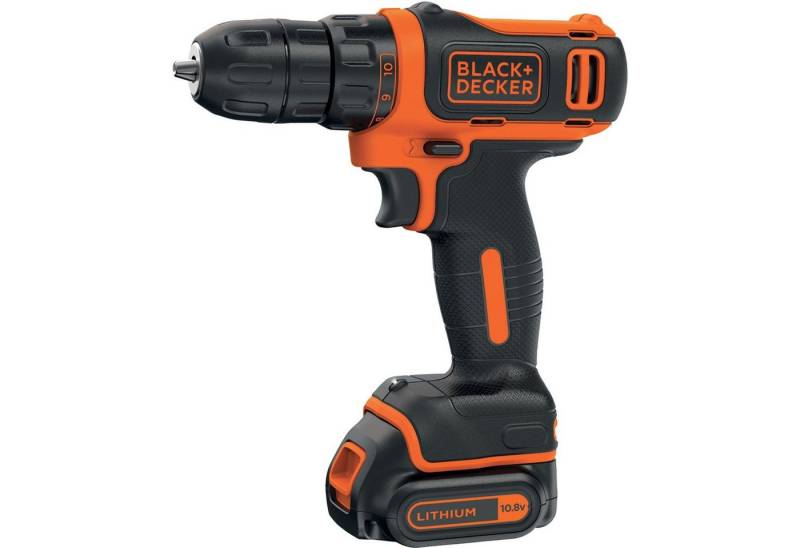Black + Decker Bohrmaschine BLACK+DECKER Akku-Bohrschrauber BDCDD12, 10,8Volt von Black + Decker
