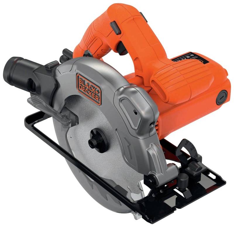 Black + Decker Handkreissäge CS1250L, 1250 W, Sägeblatt mit Parallelanschlag Black + Decker Handkreissäge CS1250L, 1250 W, Sägeblatt mit Parallelanschlag von Black + Decker