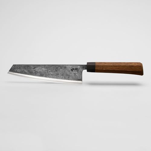Black Chili - Chefkochmesser mit Echtholzgriff für Fleisch, Gemüse, Brot und Fisch - Handgeschmiedet aus Carbonstahl | Extrem Hart und langlebig | Recycelt | BLACK-PEARL-19 | Griff: Eisenholz Black Chili - Chefkochmesser mit Echtholzgriff für Fleisch, Gemüse, Brot und Fisch - Handgeschmiedet aus Carbonstahl | Extrem Hart und langlebig | Recycelt | BLACK-PEARL-19 | Griff: Eisenholz von Black Chili