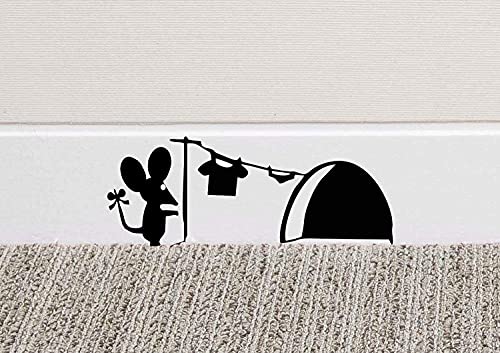 Maus-Loch Wand Kunst Aufkleber Waschen Vinyl Aufkleber Mäuse Home Sockelleiste Funny Maus-Loch Wand Kunst Aufkleber Waschen Vinyl Aufkleber Mäuse Home Sockelleiste Funny von Healthy Clubs