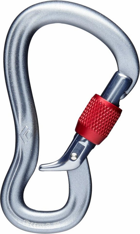 Black Diamond Karabiner GridLock Screwgate Carabiner - Sliver/Red von Black Diamond