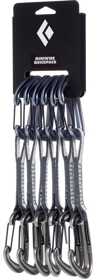 Black Diamond Karabiner MINIWIRE QUICKPACK 12 CM No Color von Black Diamond