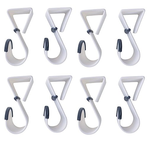 Platzsparende Türhaken. Diese einzigartig gestalteten platzsparenden Geräte bieten Ihnen zusätzlichen Stauraum (8 Haken). von Black Duck Brand