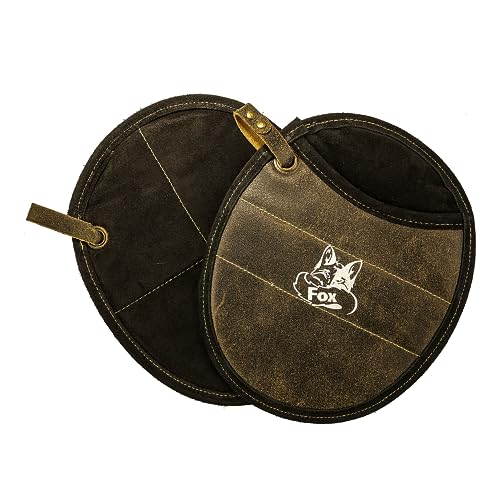 Black Forest Fox Pro 300 Ofenschlupfer | TOPFLAPPEN Echtleder | hochwertiges Leder | handgemachtes Unikat |chemisch unbehandelt (Vintage Brown, Ofenschlupfer Cracker) von Black Forest Fox