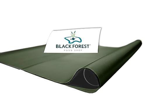 Black Forest Pond Shop Teichfolie olivgrün 2 x 2 m - Made in Germany - Stärke 1 mm -Premium DIY PVC grün 1mm, Maß 2x2m von Black Forest Pond Shop
