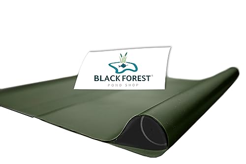 Black Forest Pond Shop Teichfolie olivgrün 6 x 5 m - Made in Germany - Stärke 1 mm -Premium DIY PVC grün 1mm, Maß 6x5m von Black Forest Pond Shop