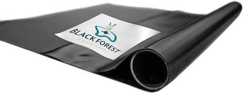 Black Forest Pond Shop Schwarze PVC Teichfolie 1,50 mm 6 x 4 m für Schwimmteich Gartenteich Badeteich - Made in Germany 6x4m von Black Forest Pond Shop