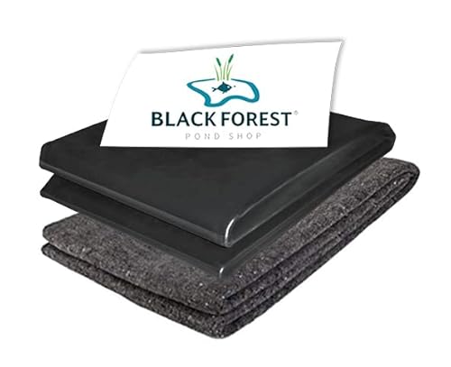 Black Forest Pond Shop TEICHFOLIE - PVC 1mm 6m x 8m + Teichvlies 300g/m² für Teich, Gartenteich, Schwimmteich - Made in Germany 6x8m von Black Forest Pond Shop