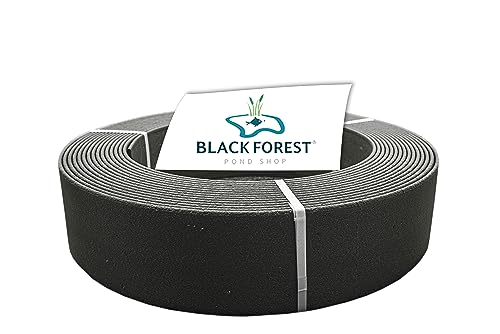 Premium Rasenkante in Schwarz - Robuste Beetumrandung & Mähkante, 7mm Stärke, 14cm x 20m - Langlebige Beeteinfassung & Profilkante von Black Forest Pond Shop