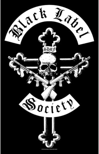 Razamataz BLACK LABEL SOCIETY FLAGGE FAHNE SONIC BREW GUNS LOGO POSTERFLAGGE STOFF von Black Label Society