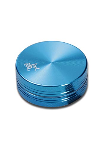 Black Leaf BL Grinder 2-teilig Ø 40mm | hochwertiger Aluminium beschichteter Crusher | Premium Grinder mit Logo Gravur | Hellblau von Black Leaf