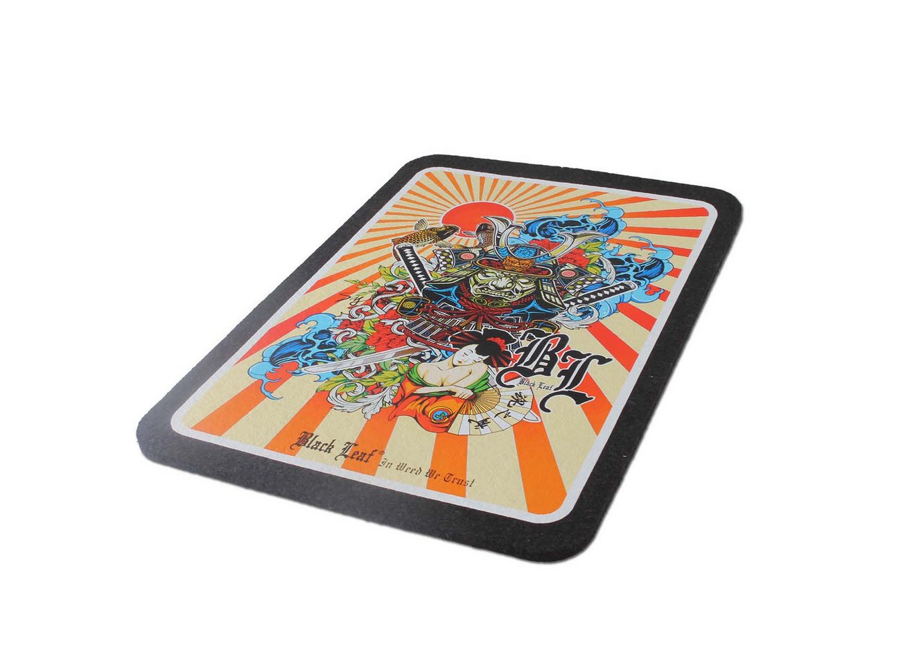 Black Leaf Glasuntersetzer Black Leaf Gummi Unterlage "Dab Mat", rutschfest, 100% recyceltes Gummi, 250x350x7mm von Black Leaf