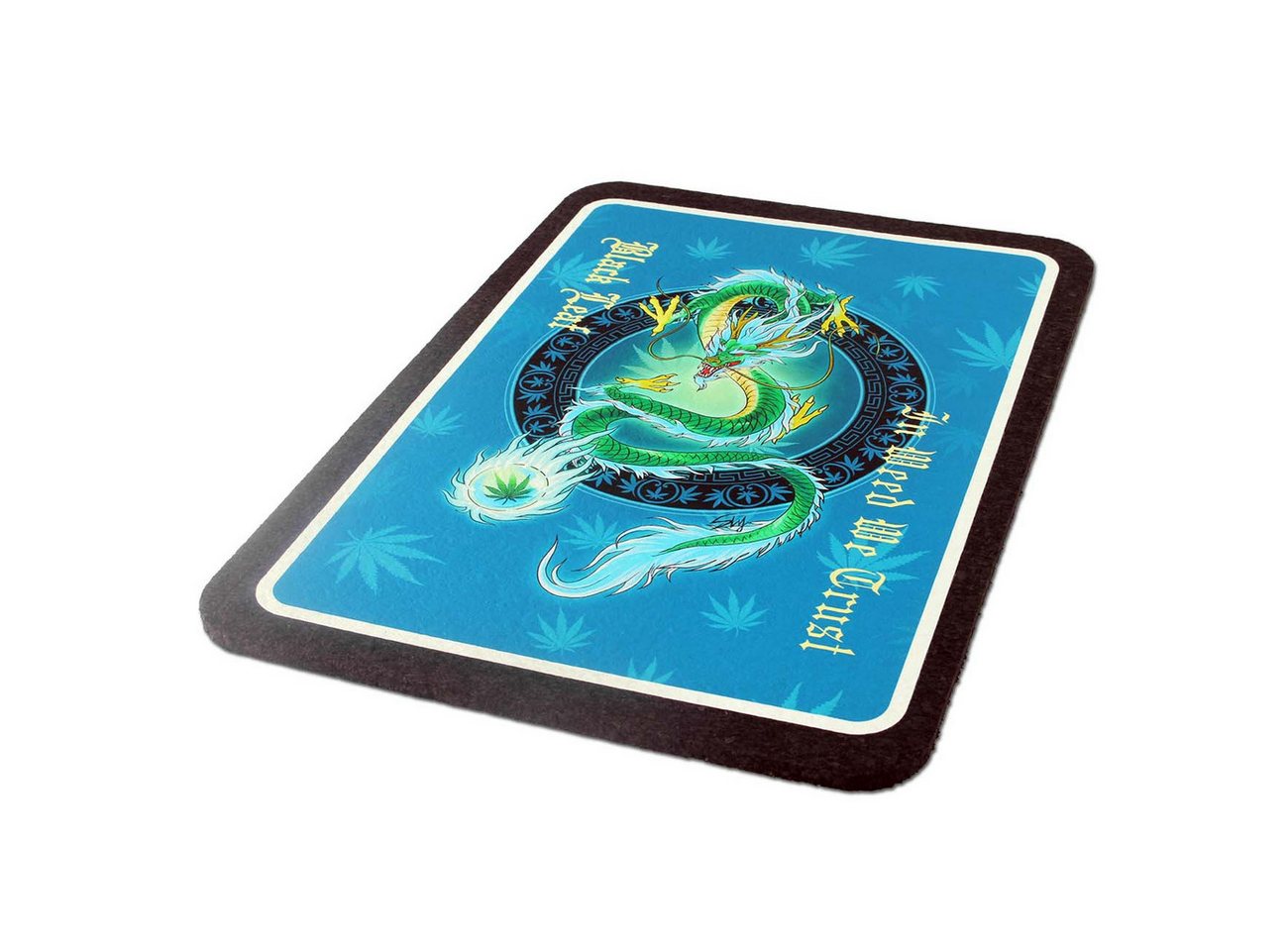 Black Leaf Glasuntersetzer Black Leaf Gummi Unterlage "Dab Mat", rutschfest, 100% recyceltes Gummi, 250x350x7mm von Black Leaf