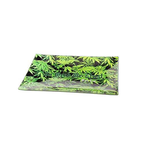 Black Leaf Rolling Tray Trust | Mixing Tray aus Glas | BAU-Unterlage 330x220mm | Glastablett zum Bauen von Black Leaf