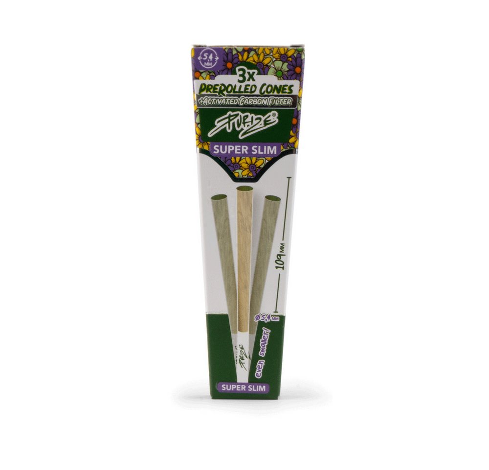 Black Leaf Trichter PURIZE® PreRolled Cones, Regular Size, 5x3 Stück, (Spar-Set, 5x3 Pre-Rolled Cones als SET), Statt Papier - mit Aktivkohlefilter von Black Leaf