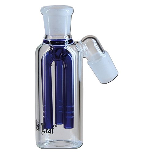 Black Leaf Vorkühler 3-Arm-Perkolator 2x NS 14 Glas Bong Wasserpfeife (blau) von Black Leaf