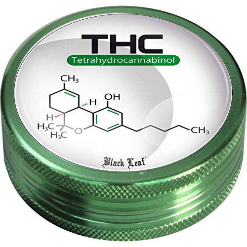 Grinder von Black Leaf -Molecule- H20mm 2-tlg Ø50mm mit Diamantschliff von Black Leaf