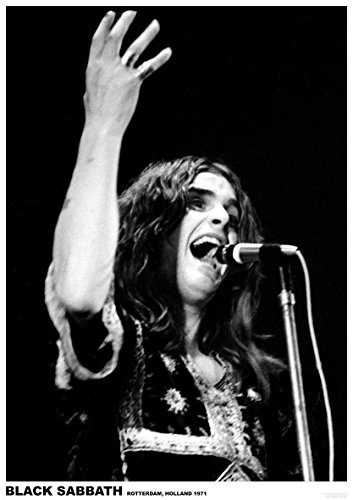 Black Sabbath Poster Ozzy Osbourne LIVE Rotterdam 1971 von Black Sabbath