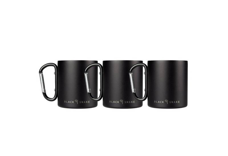 Black Snake Thermobecher Thermo Tasse Set aus Edelstahl mit Karabinerhaken Black Snake Thermobecher Thermo Tasse Set aus Edelstahl mit Karabinerhaken von Black Snake